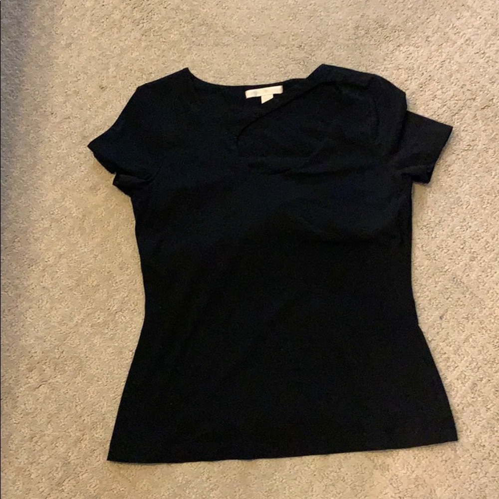 Boston Proper Black Fitted Shirt